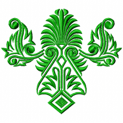 Flowers And Tree Embroidery Design 12